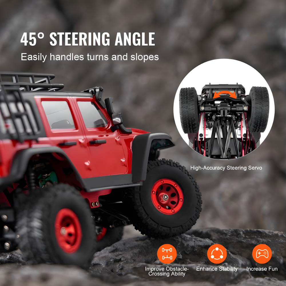 VEVOR TerrainX™ — 1:24 All-Terrain 4WD RC Car