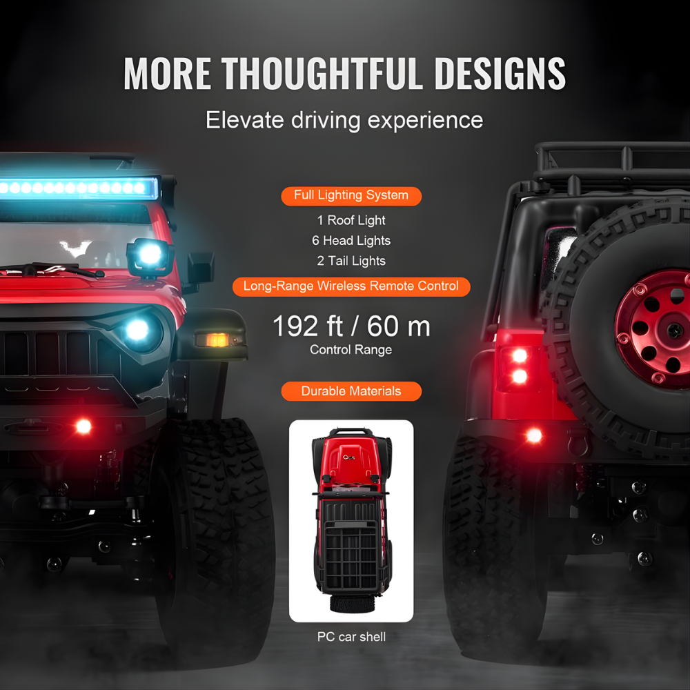 VEVOR TerrainX™ — 1:24 All-Terrain 4WD RC Car