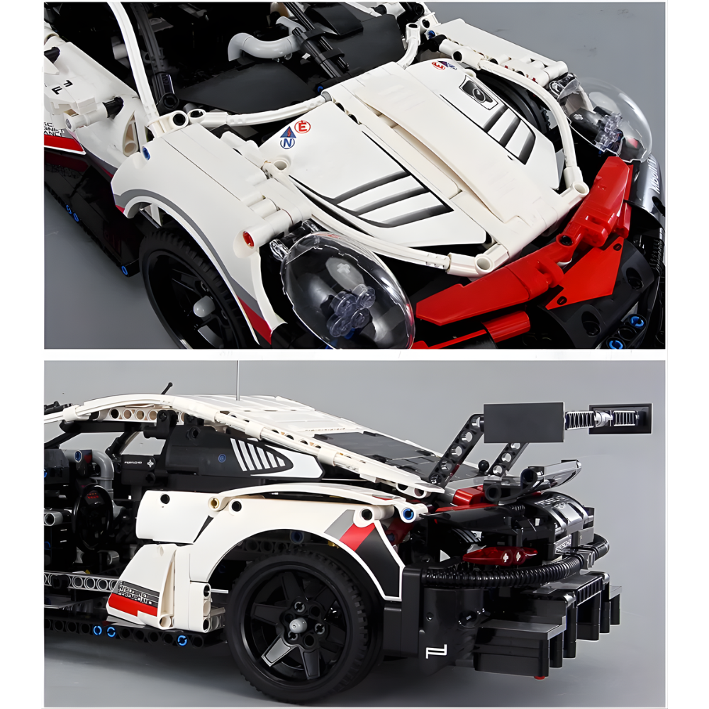 Racing Sports Car Building Set – 1580 Pieces Mechanical Engineering Model Kit for Adults & Kids