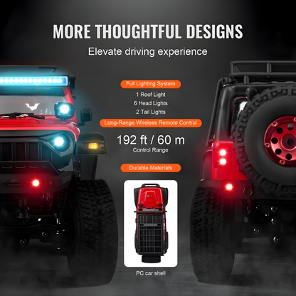 VEVOR TerrainX™ — 1:24 All-Terrain 4WD RC Car