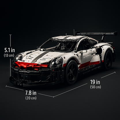 Racing Sports Car Building Set – 1580 Pieces Mechanical Engineering Model Kit for Adults & Kids