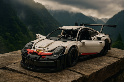 Racing Sports Car Building Set – 1580 Pieces Mechanical Engineering Model Kit for Adults & Kids