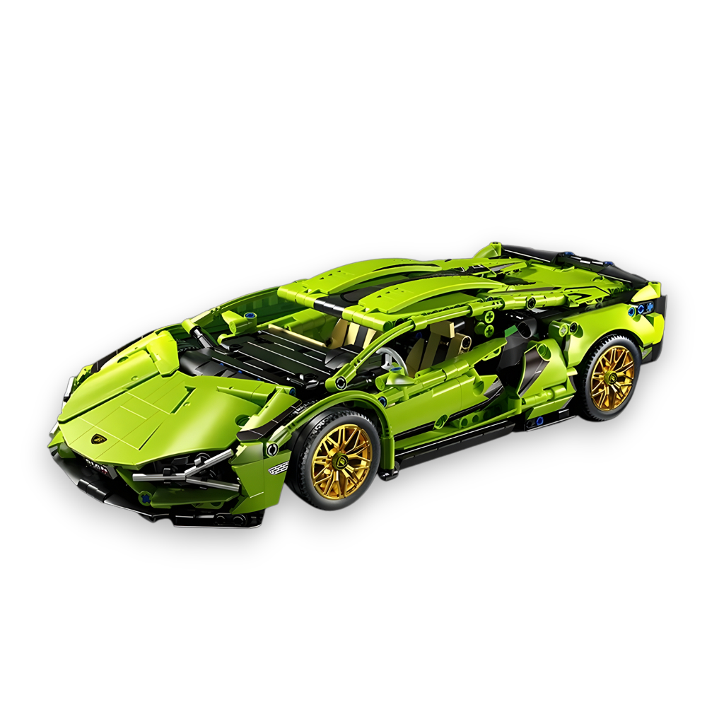 Lambo Green Racing Supercar Building Set 1:14 – 1314pcs Luxury Speed Vehicle